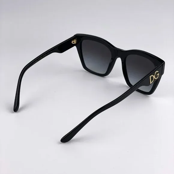 D&G DG4384 501/8G  Sunglasses Black Gray Square Women - Picture 10 of 10